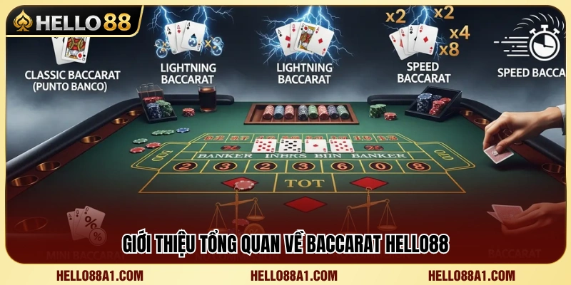 Luật chơi và cơ chế vận hành của Baccarat Hello88