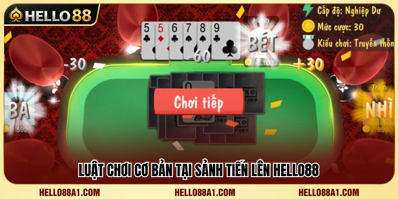 Hướng dẫn cách chơi Tiến Lên Hello88 cho người mới